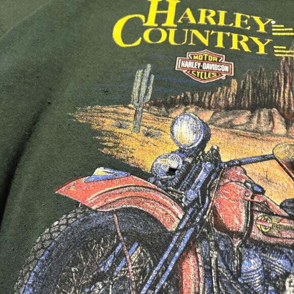 Vintage 1990s harley davidson biker - Picture 3 of 6